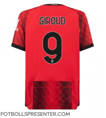 AC Milan Olivier Giroud #9 Hemma Matchtröja 2023-24 Kortärmad